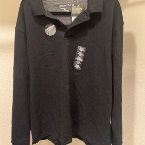 Mens St. John's Bay - Sueded Jersey Long Sleeve Polo